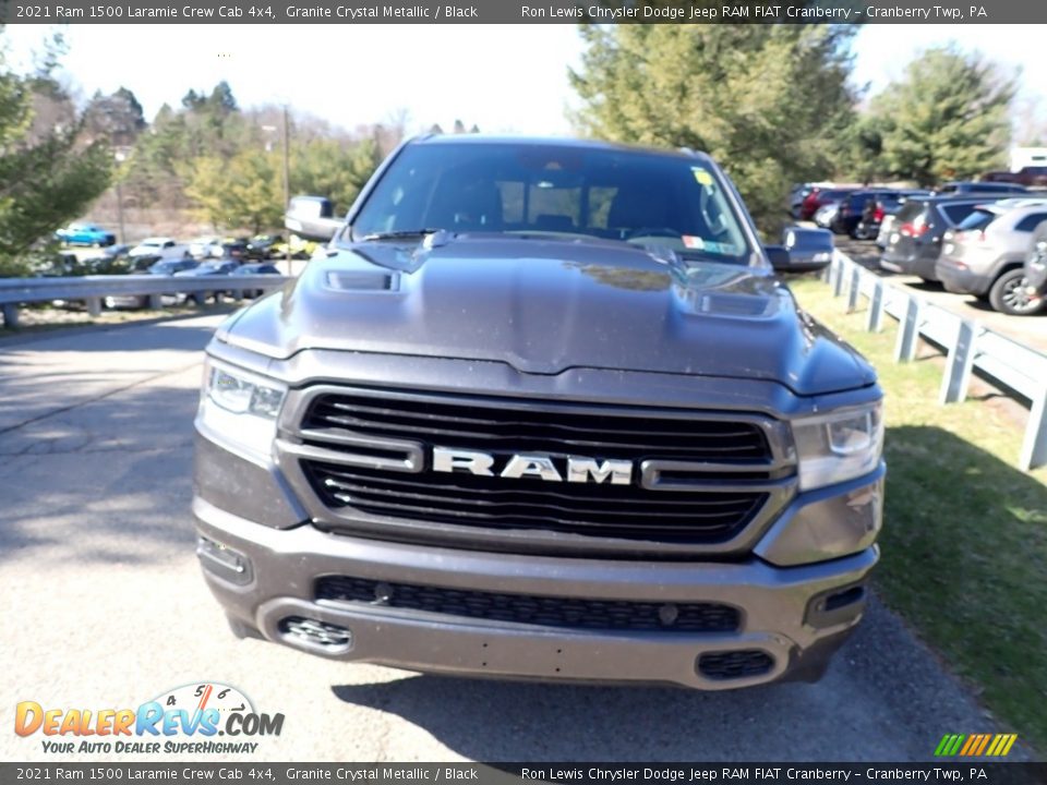 2021 Ram 1500 Laramie Crew Cab 4x4 Granite Crystal Metallic / Black Photo #2