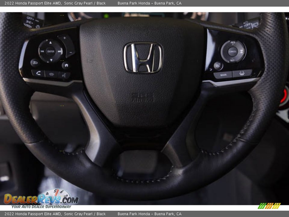 2022 Honda Passport Elite AWD Steering Wheel Photo #14