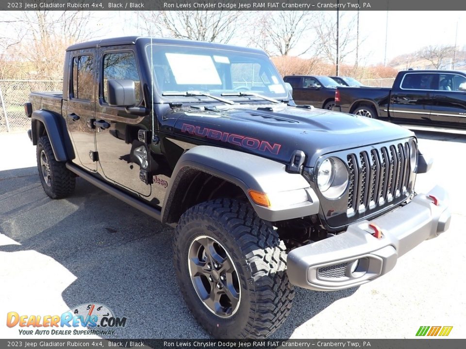 2023 Jeep Gladiator Rubicon 4x4 Black / Black Photo #3