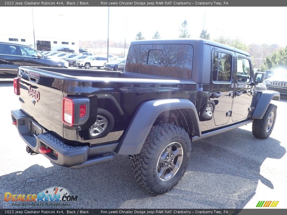 2023 Jeep Gladiator Rubicon 4x4 Black / Black Photo #4