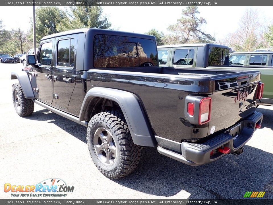 2023 Jeep Gladiator Rubicon 4x4 Black / Black Photo #7