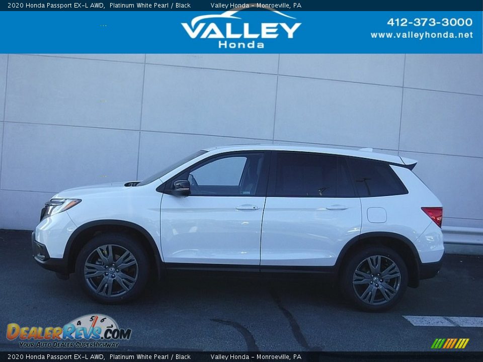 2020 Honda Passport EX-L AWD Platinum White Pearl / Black Photo #2