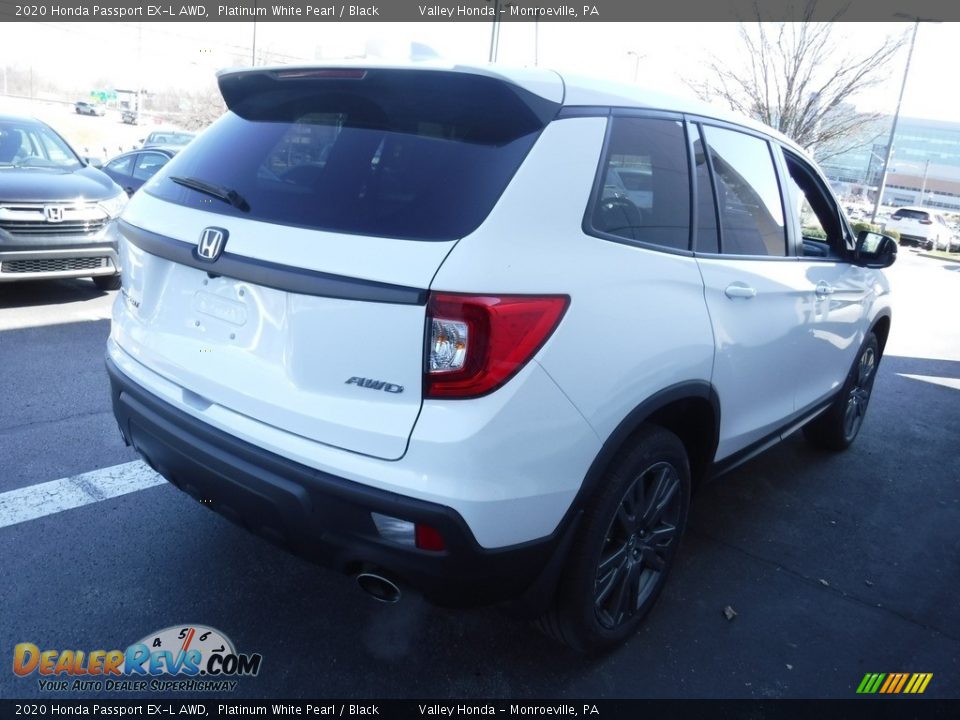 2020 Honda Passport EX-L AWD Platinum White Pearl / Black Photo #7