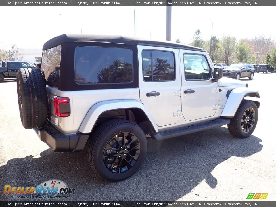 2023 Jeep Wrangler Unlimited Sahara 4XE Hybrid Silver Zynith / Black Photo #5