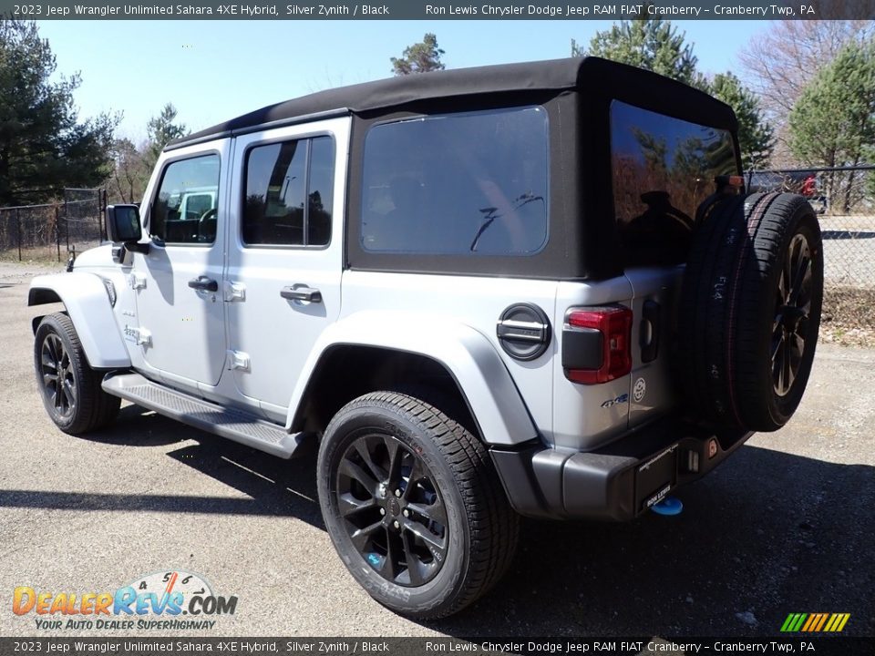 2023 Jeep Wrangler Unlimited Sahara 4XE Hybrid Silver Zynith / Black Photo #7