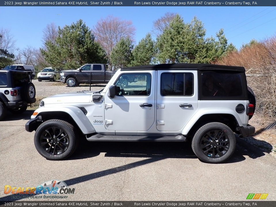 2023 Jeep Wrangler Unlimited Sahara 4XE Hybrid Silver Zynith / Black Photo #8