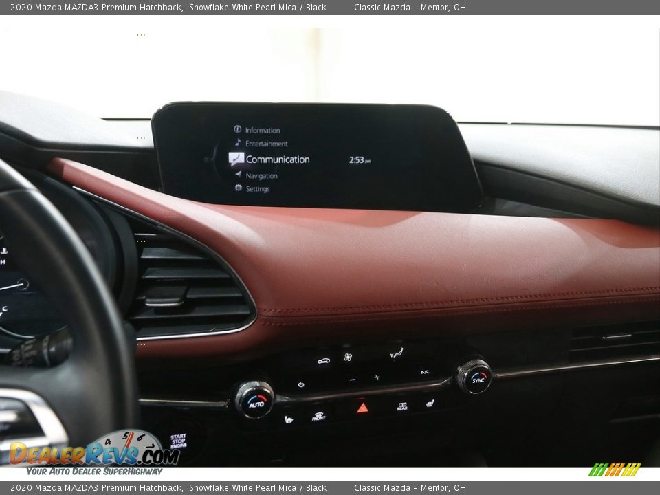 2020 Mazda MAZDA3 Premium Hatchback Snowflake White Pearl Mica / Black Photo #9