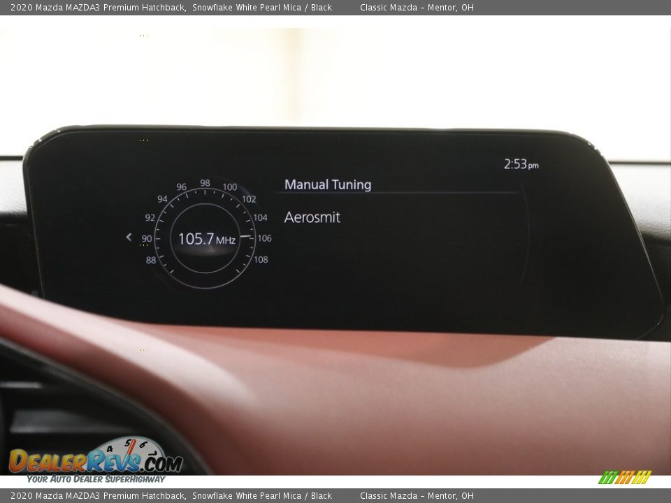 2020 Mazda MAZDA3 Premium Hatchback Snowflake White Pearl Mica / Black Photo #11