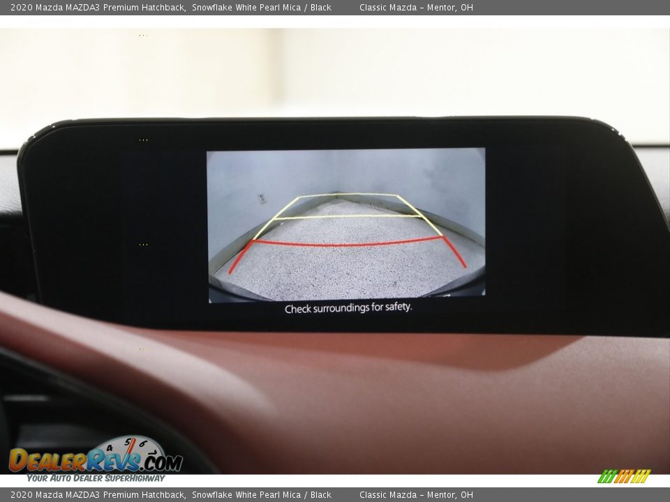 2020 Mazda MAZDA3 Premium Hatchback Snowflake White Pearl Mica / Black Photo #13