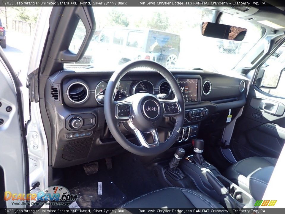 2023 Jeep Wrangler Unlimited Sahara 4XE Hybrid Silver Zynith / Black Photo #12