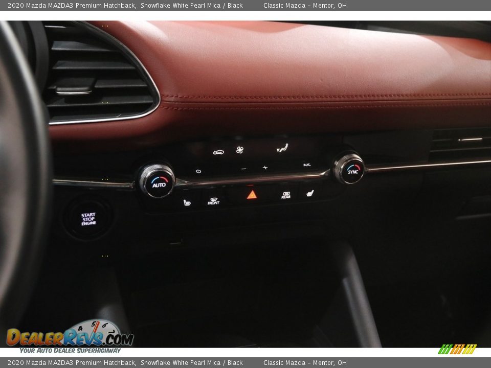 2020 Mazda MAZDA3 Premium Hatchback Snowflake White Pearl Mica / Black Photo #14