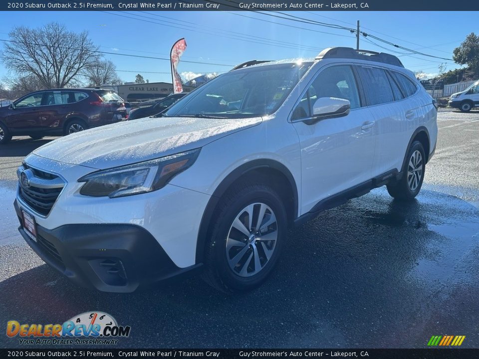 2020 Subaru Outback 2.5i Premium Crystal White Pearl / Titanium Gray Photo #3