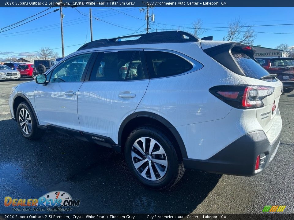 2020 Subaru Outback 2.5i Premium Crystal White Pearl / Titanium Gray Photo #4