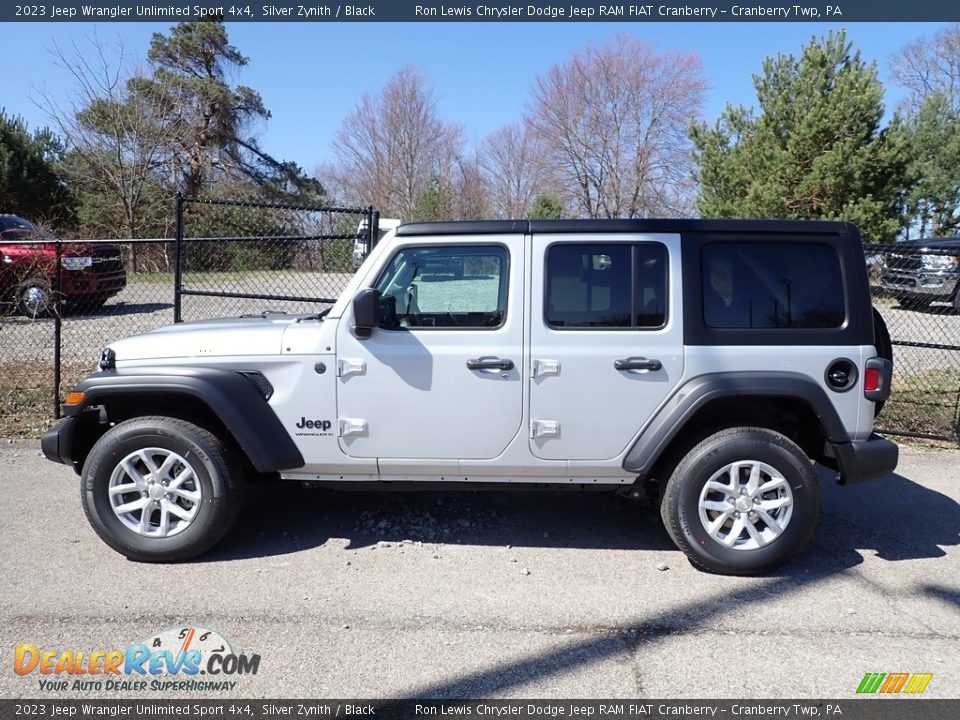 Silver Zynith 2023 Jeep Wrangler Unlimited Sport 4x4 Photo #2