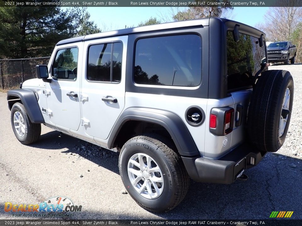 2023 Jeep Wrangler Unlimited Sport 4x4 Silver Zynith / Black Photo #3