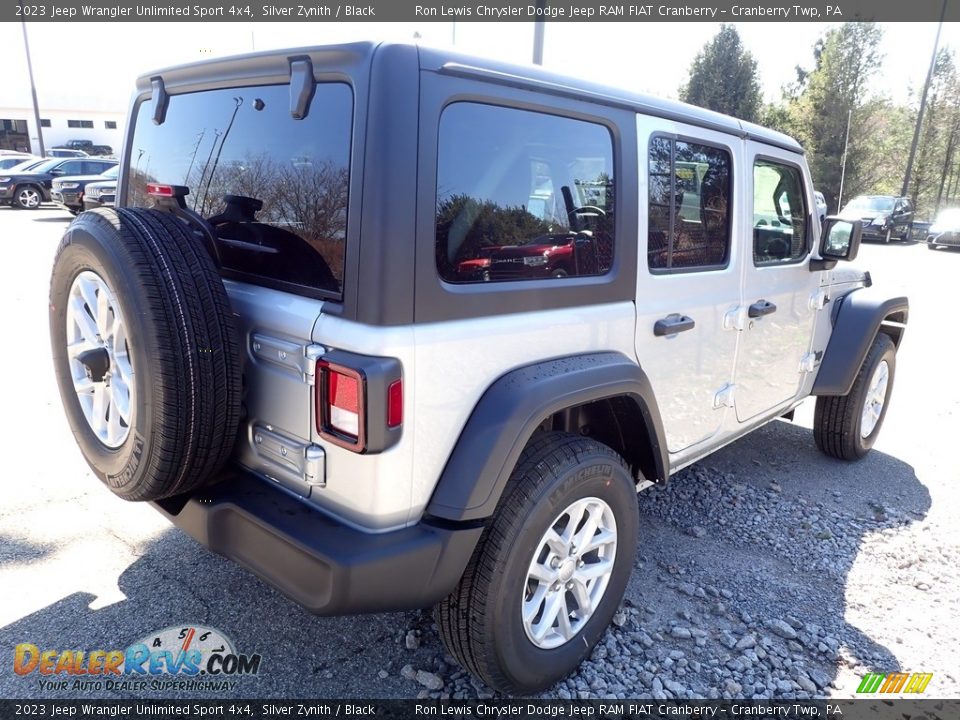 2023 Jeep Wrangler Unlimited Sport 4x4 Silver Zynith / Black Photo #5