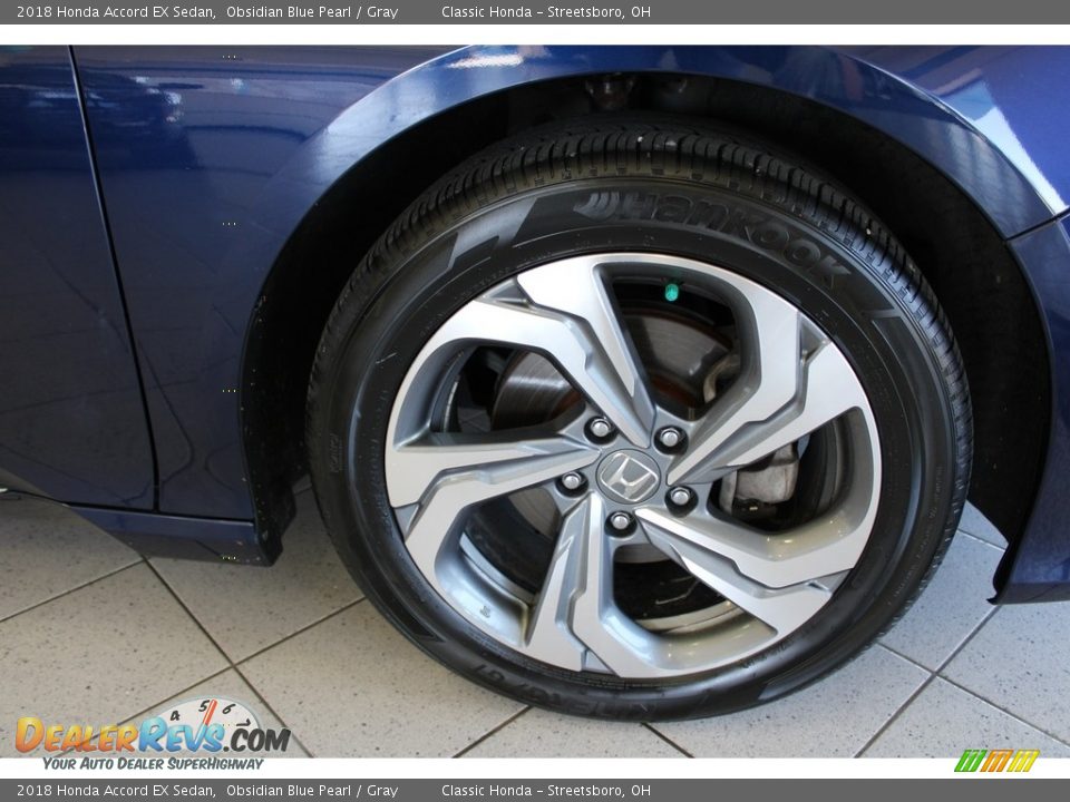 2018 Honda Accord EX Sedan Obsidian Blue Pearl / Gray Photo #5