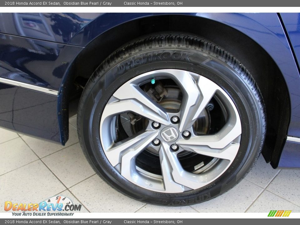2018 Honda Accord EX Sedan Obsidian Blue Pearl / Gray Photo #6