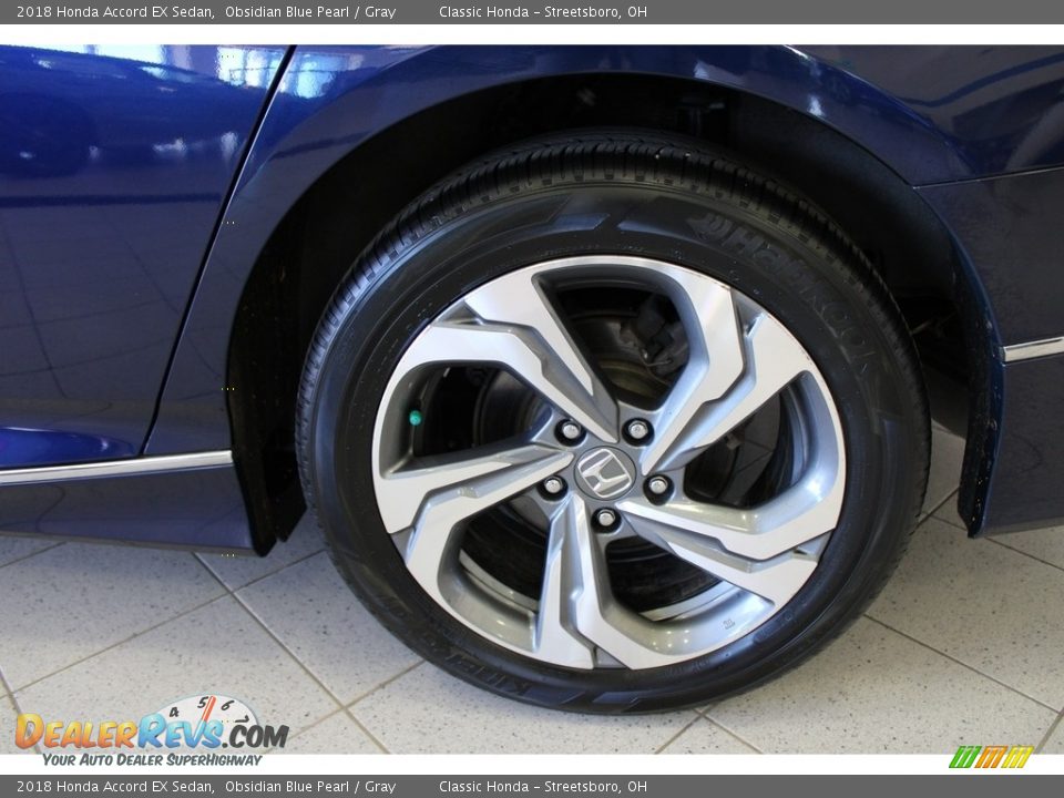 2018 Honda Accord EX Sedan Obsidian Blue Pearl / Gray Photo #11