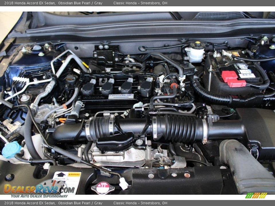 2018 Honda Accord EX Sedan Obsidian Blue Pearl / Gray Photo #13