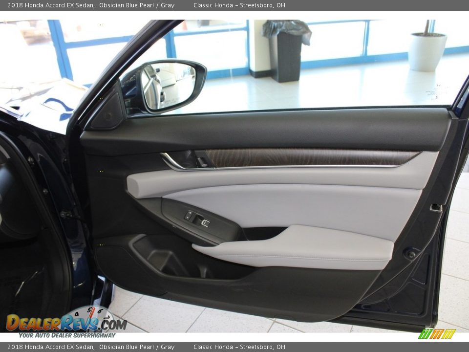 2018 Honda Accord EX Sedan Obsidian Blue Pearl / Gray Photo #14