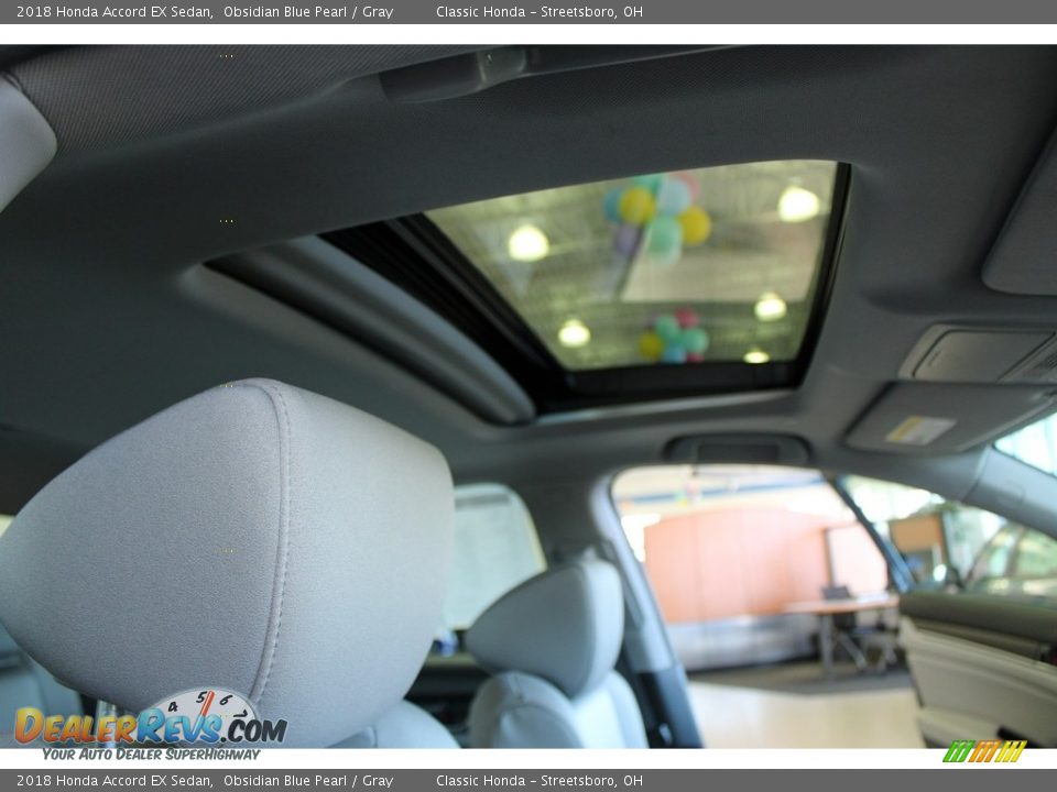2018 Honda Accord EX Sedan Obsidian Blue Pearl / Gray Photo #17