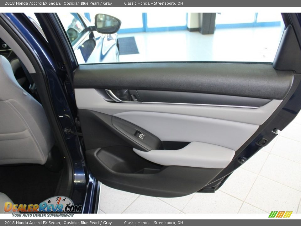 2018 Honda Accord EX Sedan Obsidian Blue Pearl / Gray Photo #18