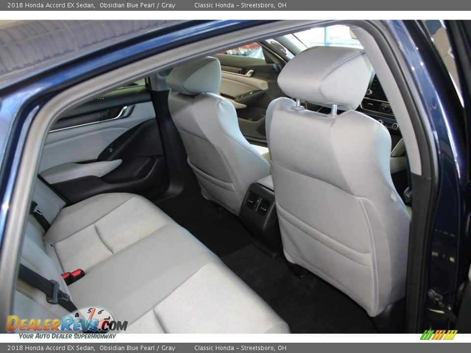 2018 Honda Accord EX Sedan Obsidian Blue Pearl / Gray Photo #19
