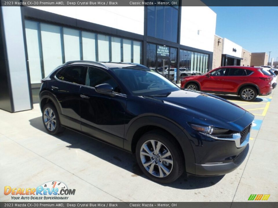 2023 Mazda CX-30 Premium AWD Deep Crystal Blue Mica / Black Photo #1