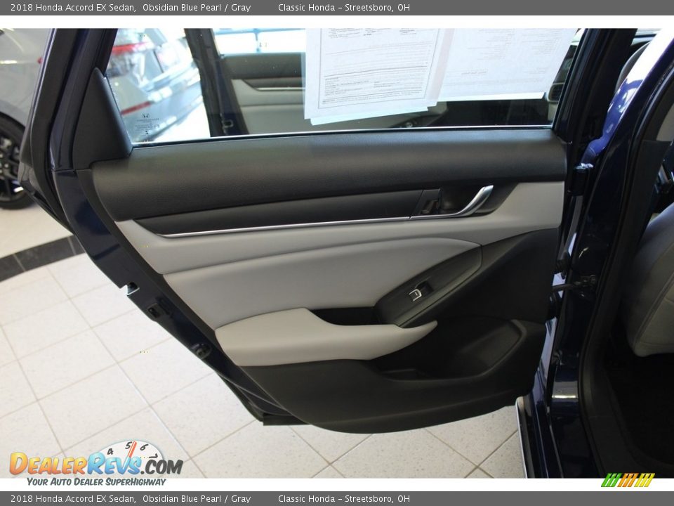 2018 Honda Accord EX Sedan Obsidian Blue Pearl / Gray Photo #23