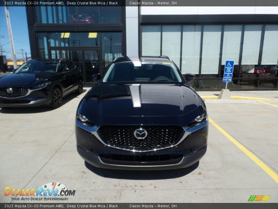 2023 Mazda CX-30 Premium AWD Deep Crystal Blue Mica / Black Photo #2
