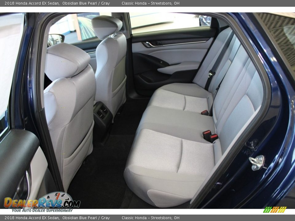 2018 Honda Accord EX Sedan Obsidian Blue Pearl / Gray Photo #25