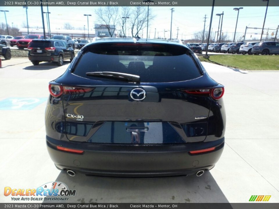 2023 Mazda CX-30 Premium AWD Deep Crystal Blue Mica / Black Photo #5