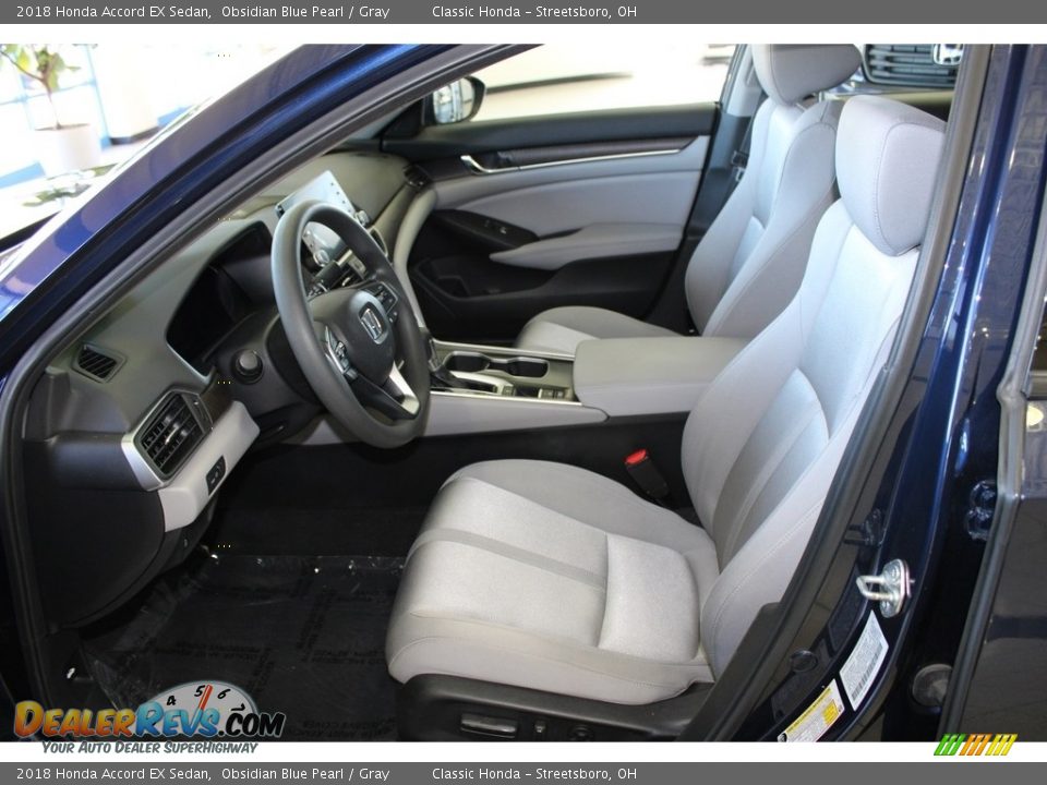 2018 Honda Accord EX Sedan Obsidian Blue Pearl / Gray Photo #28