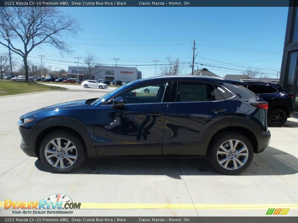 2023 Mazda CX-30 Premium AWD Deep Crystal Blue Mica / Black Photo #6