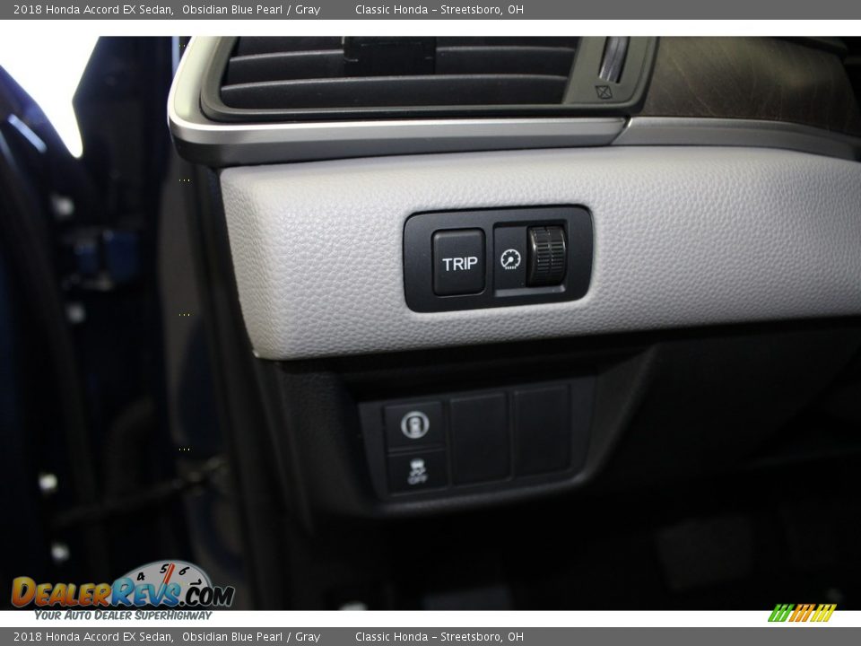 2018 Honda Accord EX Sedan Obsidian Blue Pearl / Gray Photo #29