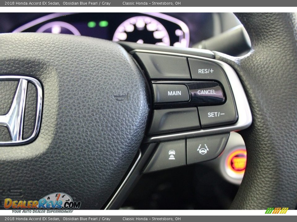 2018 Honda Accord EX Sedan Obsidian Blue Pearl / Gray Photo #32