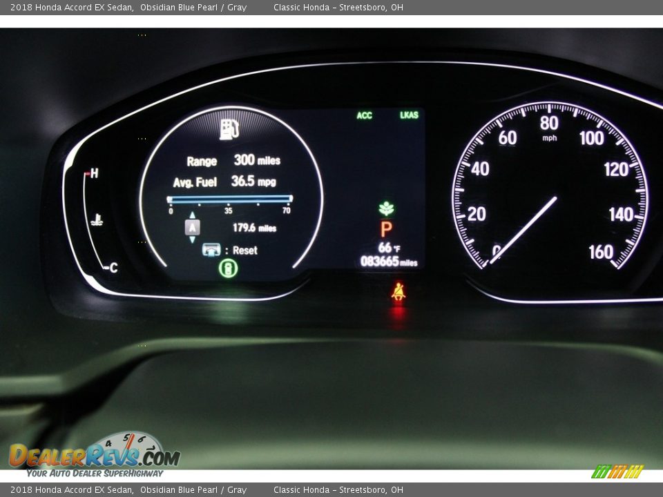 2018 Honda Accord EX Sedan Obsidian Blue Pearl / Gray Photo #33