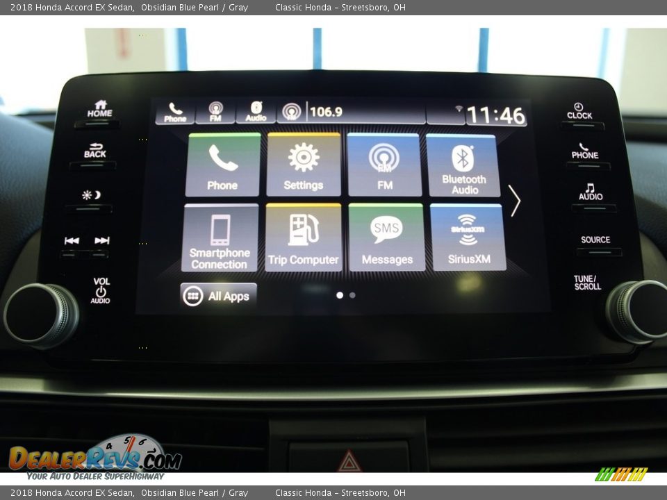 2018 Honda Accord EX Sedan Obsidian Blue Pearl / Gray Photo #36