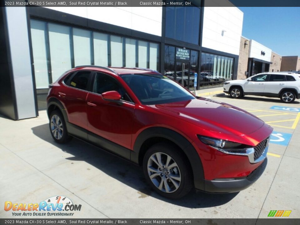 2023 Mazda CX-30 S Select AWD Soul Red Crystal Metallic / Black Photo #1