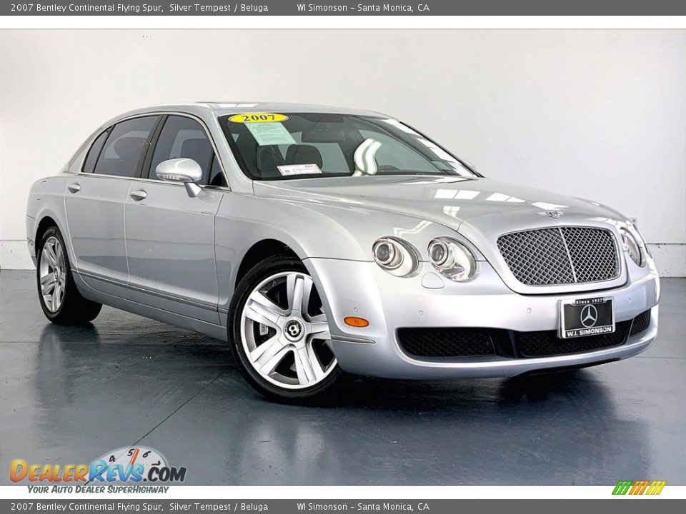 2007 Bentley Continental Flying Spur Silver Tempest / Beluga Photo #32
