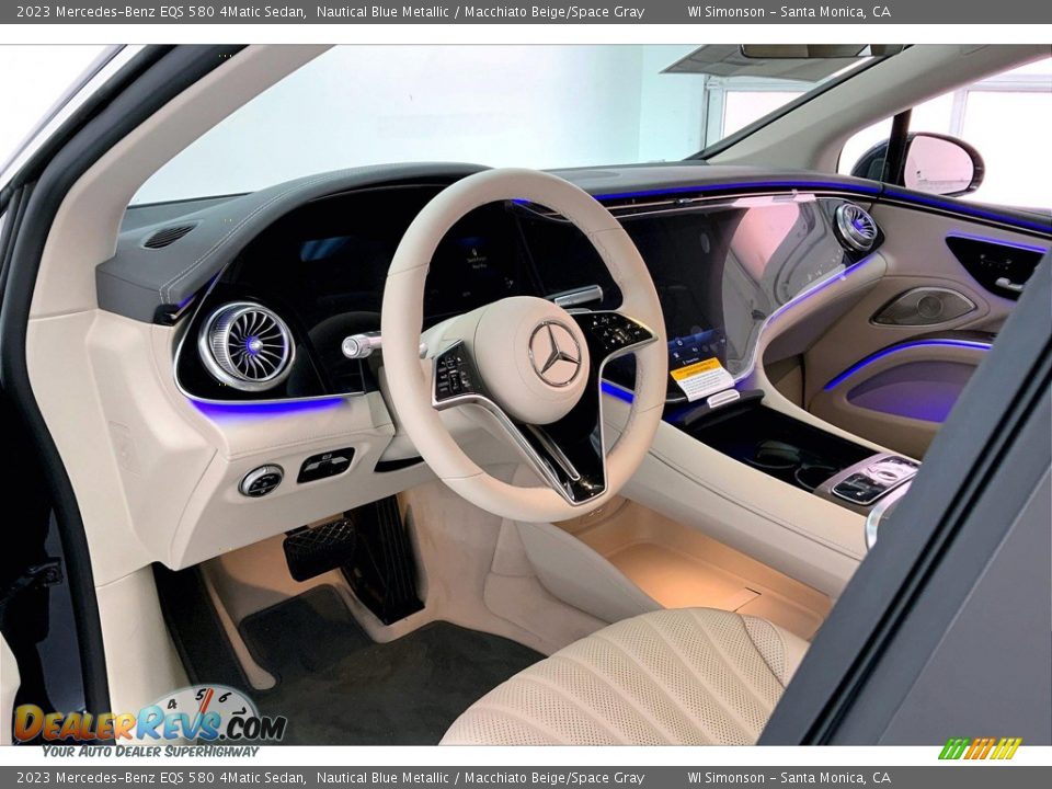 Macchiato Beige/Space Gray Interior - 2023 Mercedes-Benz EQS 580 4Matic Sedan Photo #4