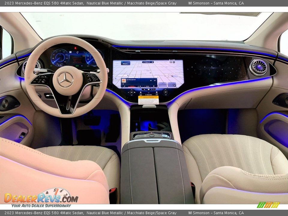 Dashboard of 2023 Mercedes-Benz EQS 580 4Matic Sedan Photo #6