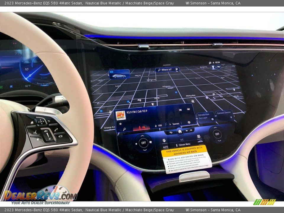 Navigation of 2023 Mercedes-Benz EQS 580 4Matic Sedan Photo #7