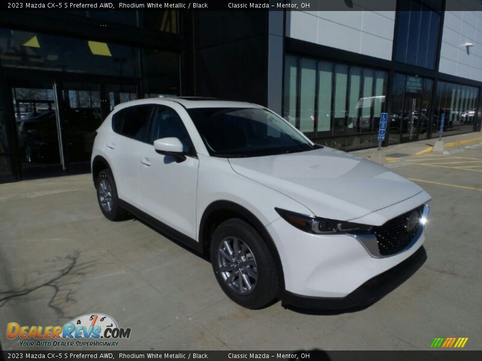 2023 Mazda CX-5 S Preferred AWD Rhodium White Metallic / Black Photo #1