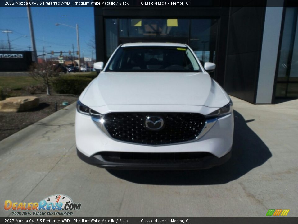 2023 Mazda CX-5 S Preferred AWD Rhodium White Metallic / Black Photo #2