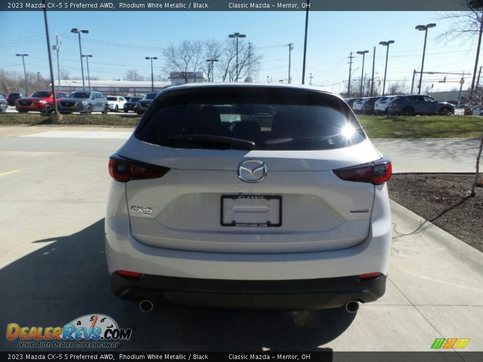2023 Mazda CX-5 S Preferred AWD Rhodium White Metallic / Black Photo #5