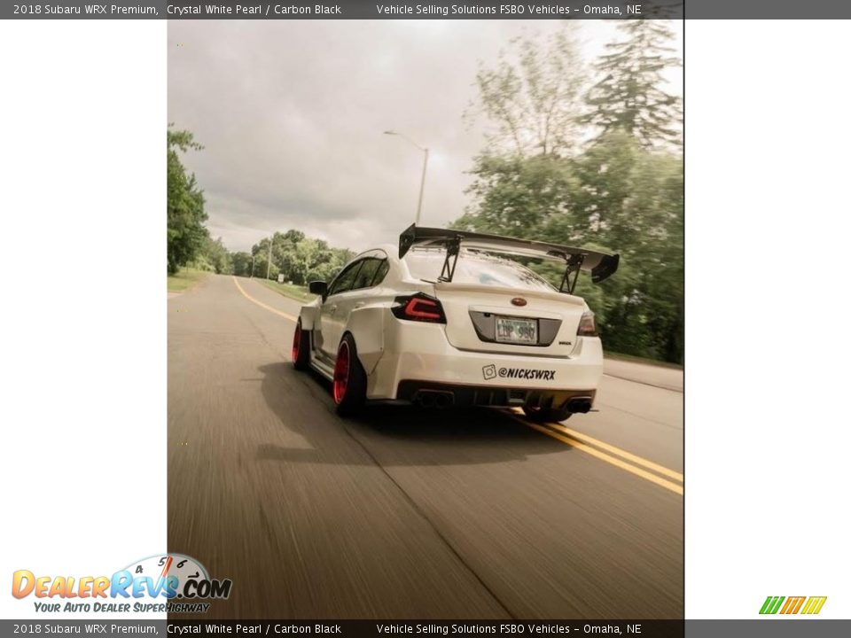 2018 Subaru WRX Premium Crystal White Pearl / Carbon Black Photo #4