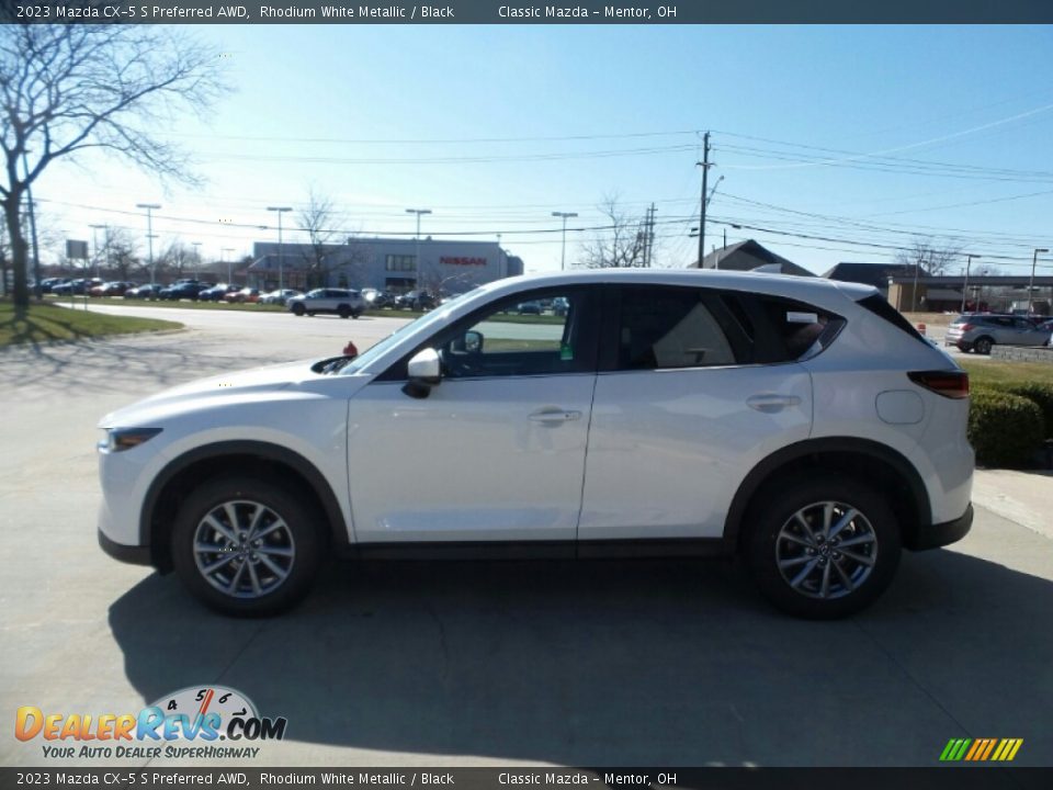 2023 Mazda CX-5 S Preferred AWD Rhodium White Metallic / Black Photo #6
