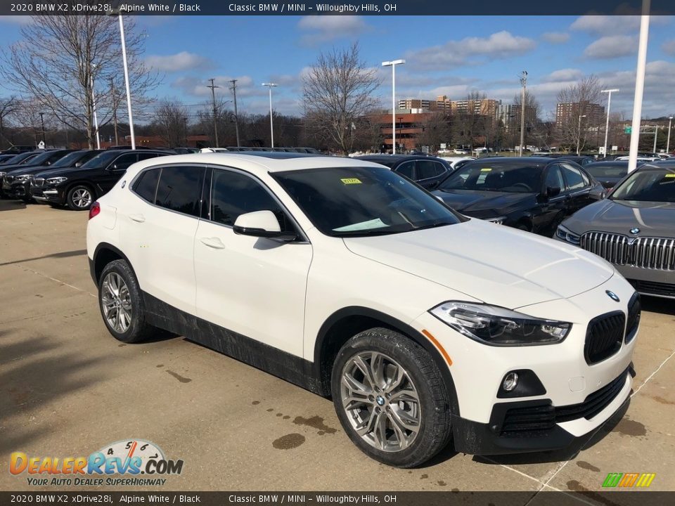 2020 BMW X2 xDrive28i Alpine White / Black Photo #1